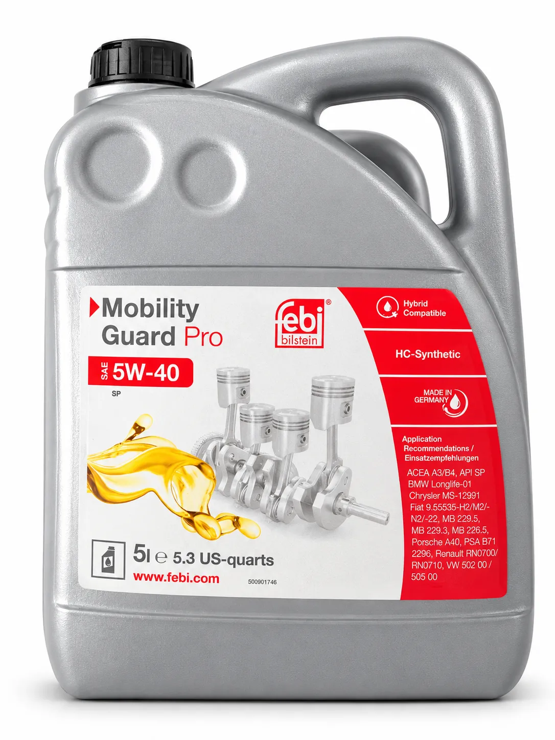 روغن موتور فبی بیلشتاین 5W-40 HC Synthetic، استاندارد API SP